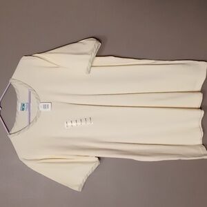 Cityscape Yellow Long Tee w Striped Trim XXL NWT